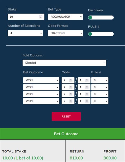 acca calc|football accumulator calculator.